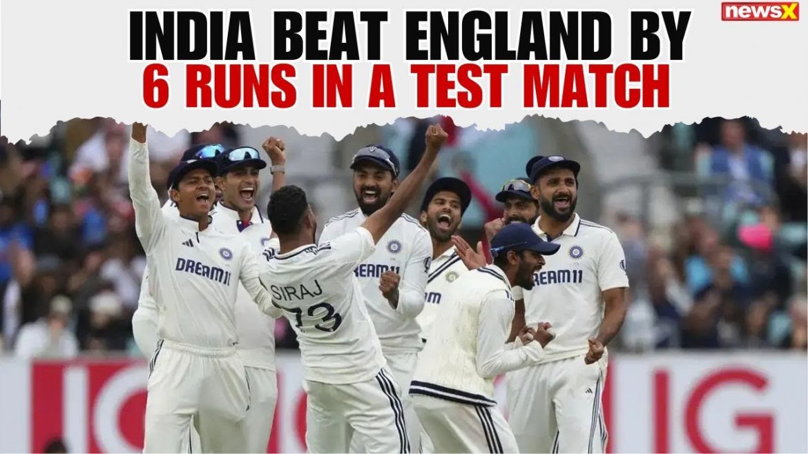 India vs England: India Edge Out England by 6 Runs in 5th Test Thriller at The Oval.